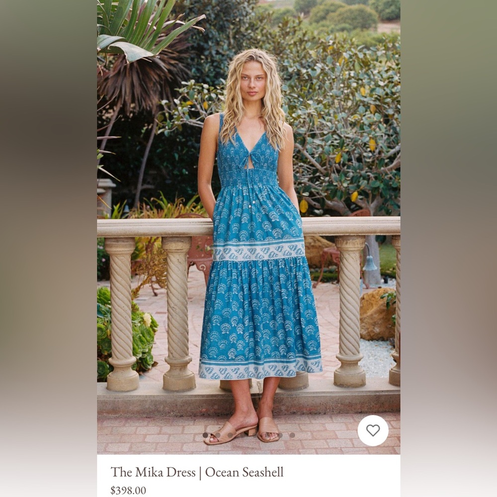 Mika Dress in Ocean Seashell